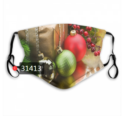 2020 Merry Christmas Dust mask with filter 10->mlb dust mask->Sports Accessory